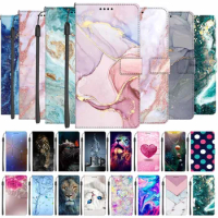 Luxury Marble Flip Leather Cases For Samsung Galaxy M51 M32 M12 M31S M31 M01 M11 M21S M30S M10 M20 Cover Phone Wallet Bags Etui