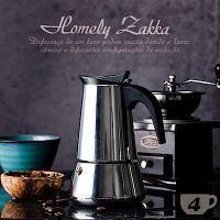 Homely Zakka 都會簡約不鏽鋼咖啡壼/摩卡壼 (4杯)