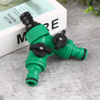 1Pc 1/2" Garden Irrigation Y-shaped Plastic Water Splitter Female Thread 2-Way Water Valve Watering System Controller Switch