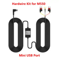 for AZDOME 4K M550 G63H PG17 Hardwire Kit for Car DVR 24H Parking Monitor Low Vol Protection Mini USB Port 12V-24V in 5V3A Out