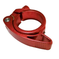 Aluminum Alloy MM Bike Clamp MM MTB Bicycle Red Weight X Bike Seatpost Clamp Convenient Option Design For MM MM Bike Seatpost