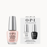 OPI Infinite Shine Bubble Bath Nail Polish with Base and Top Coat Duo Bundle