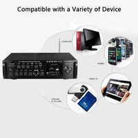 Sunbuck Amplifier Bluetooth EQ 2000W - TAV-6188BT, Suara Jernih & Karaoke Seru IH Hitam