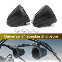 Universal ATV/UTV Accessories 1.5-2" Clamps 8" Speaker Enclosure For Polaris RZR Can Am Marverick X3