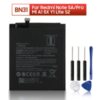 BN31 Replacement Battery For Xiaomi Mi 5X Mi5X A1 MiA1 Redmi Note 5A Redmi Y1 Lite S2 Y2 Phone Batteries 3080mAh