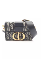 Christian Dior Pre-Loved Christian Dior 30 MONTAIGNE box bag oblique jacquard Shoulder bag canvas le