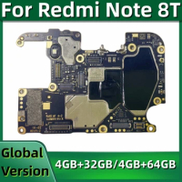 Motherboard PCB Module for Redmi Note 8T, M1908C3XG, Mainboard, Unlocked Logic Board with Google Spaystore Installed, 32GB, 64GB