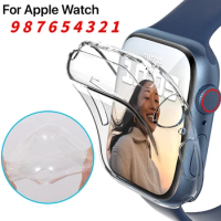 Screen Protector for Apple Watch Case 40mm 41mm 45mm 40mm 42mm 38mm Full TPU Bumper Cover Protector iWatch series 9 8 7 SE 6 5 4