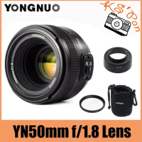 YONGNUO YN50mm F1.8 Camera Lens for Nikon / Canon EOS Auto Focus Large Aperture Lense for DSLR Camera D800 D300 D700 D3200 D3300