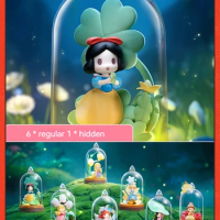 52toys Authentic Disney Princess D-baby Series Glass Flower Shadow Series Blind Box Handmade Toy Girl Decoration Holiday Gift