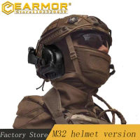 helmet mount headphones EARMOR M32X helmet tactical headset, active shooting earmuffs, electronic shooting earmuffs