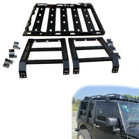 Factory price Steel wrangler Roof Accessories Cargo Rack For jeep wrangler JL 2018-2023 wrangler jk 2007-2017