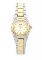 CASIO Casio Jam Tangan Wanita - Silver Gold White - Silver Gold - LTP-1253SG-7ADF