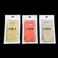 1000Pcs/Lot 11*20cm Golden/ Clear New Mobile Phone Case Cover Packaging Bag Storage for iPhone 4S 5 5S 6 6S Plastic Ziplock Bags