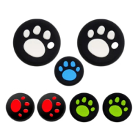 10Pcs Thumb Grip Caps Game Controller Cute Cat-Claw Kitten Paw Analog-Stick Cover Silicone Joystick Caps for Steam Deck