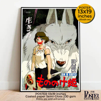 โปสเตอร์ Princess Mononoke Poster (1997) เจ้าหญิงโมโนโนเกะ Studio Ghibli ภาพขนาด