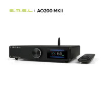 SMSL AO200 MKII HIFI Digital AMP MA5332 Chip High Power Stereo Amplifier XLR/RCA/USB/Bluetooth 5.0 Balanced Input SDB Sound