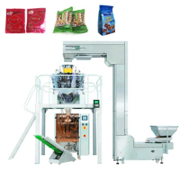 HS-720 10 head /puffed food/potato chips/crispy rice/fruit jelly/candy/pistachio/dumpling/snack packing machine