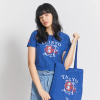 【EDWIN】江戶勝 女裝 大漁系列 帆船短袖T恤(丈青色)