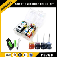 Einkshop 760 761 Smart Cartridge Refill Kit Canon PG-760XL PG-760 XL CL-761XL CL-761 Multipack for Pixma TS5370