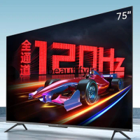 TV 75A23 75 inch 120Hz high brush TV LCD household high definition voice tablet 85