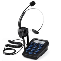 Free Shipping Professional Telephone headset call center phone headset with RJ9 plug Call center phone headset RJ9 Plug