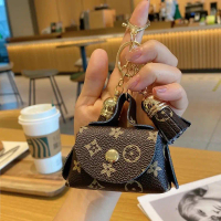 Cute Mini Leather Packet Coin Purse Earphone Bag Storage Bag Presbyopic Pendant Key Card Case Key Ca