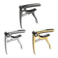 Electric Guitar Capo Triggers Tension Adjustable Zinc Alloy Quick Release Guitar Capo Tuner Clip for Ukulele Musical Instruments