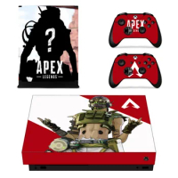 Game APEX Legends Skin Sticker Decal For Microsoft Xbox One X Console and 2 Controller For Xbox One X Skin Sticker Vinyl