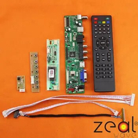 TV HDMI VGA USB CVBS RF LCD Controller Board For 17"inch HSD170MGW1 1440*900