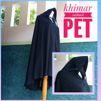 khimar syari pet jetblack