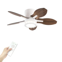 Modern Ceiling Fan with Light and Remote Control Adjustable Color Temperature Timer Reversible DC Motors Easy Installation