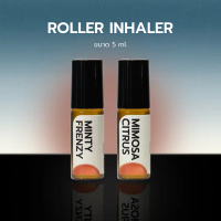 น้ำมันหอมระเหยแบบลูกกลิ้ง ARAMO AROMA Roller Inhaler ขนาด 5มล. หอมสดชื่น มีให้เลือก 2 กลิ่น