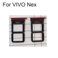 100% Original Silver SIM Card Tray For VIVO Nex SD Card Tray SIM Card Holder SIM Card Drawer For VIVO Nex Parts vivonex