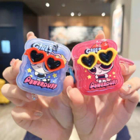 Cute Powerpuff Girls Glasses Holder Case For Wireless Headset For Airpods 1/2 Case Airpods3 Airpods Pro Generation Tpu Case Gift