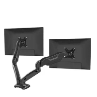 KALOC V28 hot sale monitor mount arm dual LCD stand dual gas spring mount monitor desk arm fits 17"-27" inches