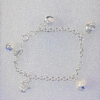 Gelang kaki anak perak/silver murni 999
