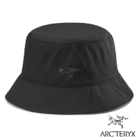 【ARCTERYX 始祖鳥】Aerios Bucket Hat 防曬透氣漁夫帽.遮陽帽.可折疊圓盤帽_X000007767 黑