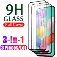3 Pcs Full Cover Tempered Glass For Samsung Galaxy A51 Screen Protector On A515F A515U A515X A5 A 5 1 M 51 M51 Protective Film