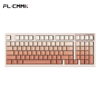 FL·ESPORTS FL980V2 PRO Mechanical Keyboard 97Key Blush Side-engraved Keycap TTC Love Axis Wireless Keyboard Lover's Gift