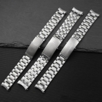 18 20 22mm brushed stainless steel watchband for Silver Stainless Steel for Omega Seamaster 300 Speedmaster Planet Bracelet
