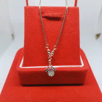 kalung koyek Anak mini perak silver 925 Lapisan emas putih kl05