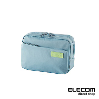 ELECOM 帆布多功能側背包OF03-粉藍