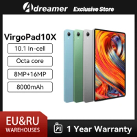 Adreamer VirgoPad10X Tablets 10.1 Inch Android 13 8GB+128GB 4G LTE 1920*1200 Display 8000 mAh Battery T616 Mini Mental Tablet PC