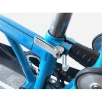 3 colors Folding Bicycle Aluminum Seatpost Clip Hook for brompton bike BMX Seatpost Clamp Lightweight