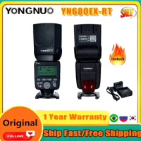 YONGNUO YN680EX-RT 2.4G Wireless TTL Flash Speedlite GN60 with 2000mAh Lithium Battery &amp; Battery Charger for Canon Cameras