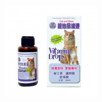 澳洲Vitamin Drops CAT LOVER 亞里士-愛貓維他命滴液 30ml (5E14) x 2入組(購買第二件贈送寵物零食x1包)