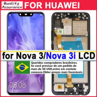 100% Tested 6.3'' LCD Replacement For Huawei Nova 3i INE-LX1, INE-LX1r, INE-LX1,Touch Screen Display Nova 3 PAR-AL00, PAR-LX1M