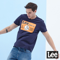 Lee 101+COWBOY圓領短袖T恤 男款 藍