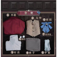New  Identity V Composer Cos Clothing Cosplay Costume Music Original Skin Survivor Clothes Men and W